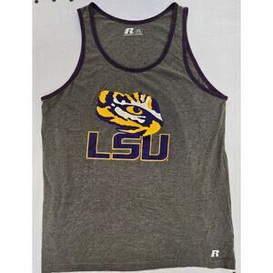 Russell Athletic LSU Tank Top | Men's L (42-44) | Tigers | Heather Gray